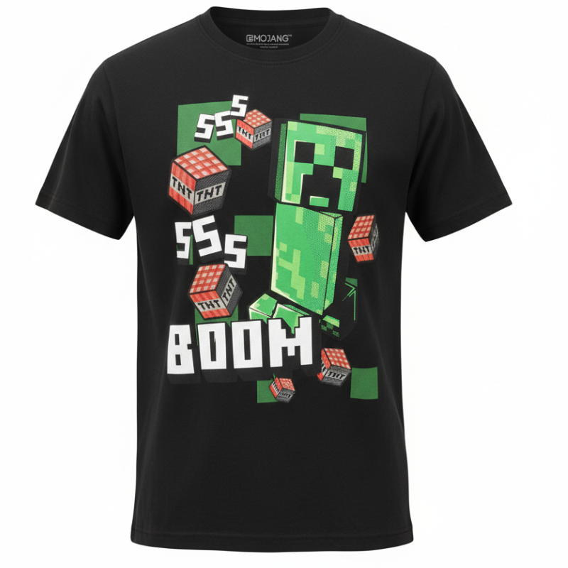 11627 BOYS LICENSE MINECRAFT BOOM TEE