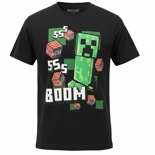 11627 BOYS LICENSE MINECRAFT BOOM TEE