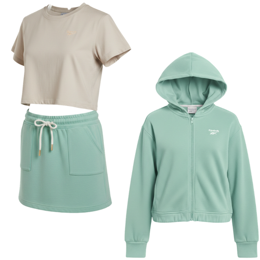 975  GIRLS BRANDED 3PIECE SKORT SET MINT