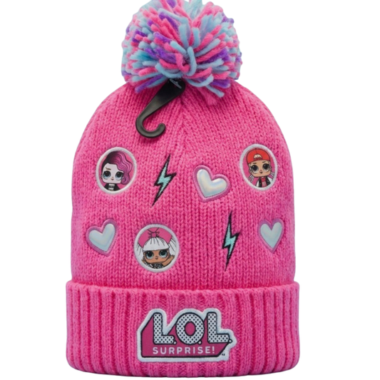 LOL9000 GIRLS LICENSE LOL SURPRISE POMPOM BEANIE