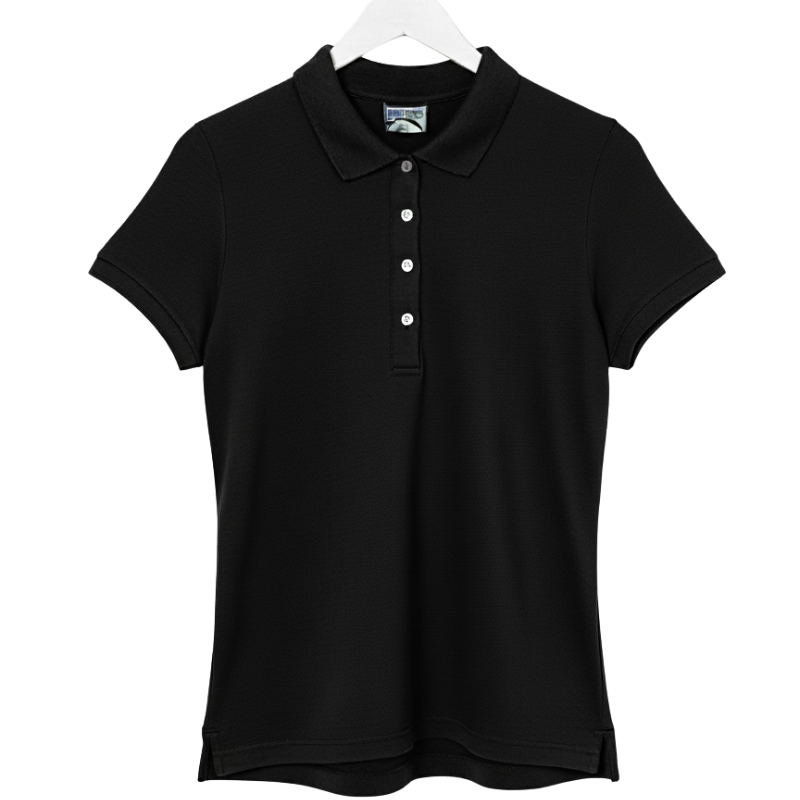 EVR22 LADIES EX STORE SHORT SLEEVE POLO BLACK