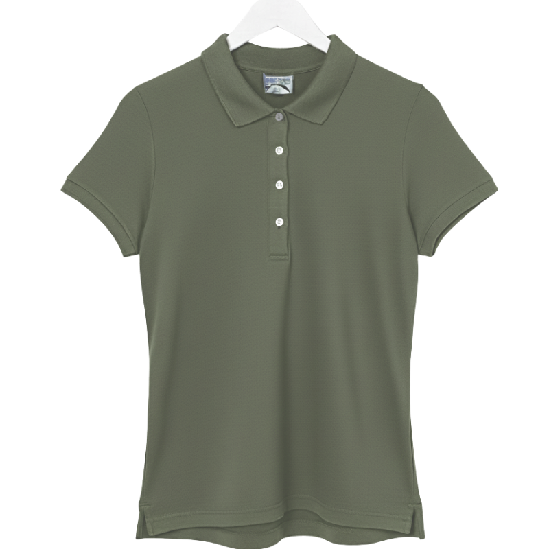 EVR24 LADIES EX STORE SHORT SLEEVE POLO MILITARY