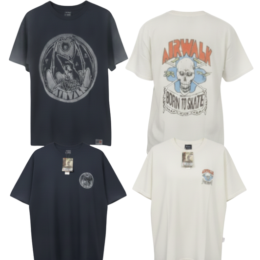 AW12 ADULTS AIRWALK TEES -BOTH PRINTS
