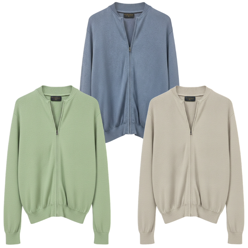 BB17 MENS BRAND  ZIP CARDI - ALL COLOURS