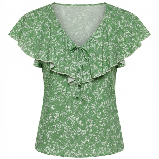 4805 LADIES EX STORE FLORAL PRINT TOP