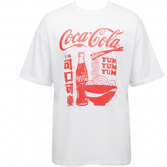 BH29 MENS BRAND LICENSE COCA COLA YUM YUM TEE