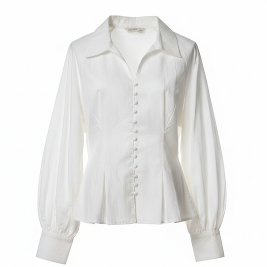 FF24 LADIES EX STORE BUTTON THROUGH BLOUSE