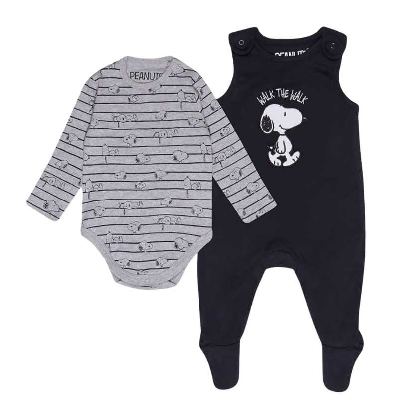 PE16 BABY BOYS PEANUTS 2 PIECE SET