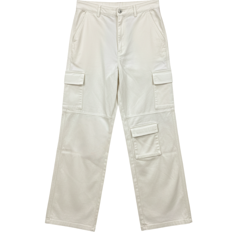 4124 LADIES EX BRAND TWILL POCKET DETAIL CARGO TROUSER