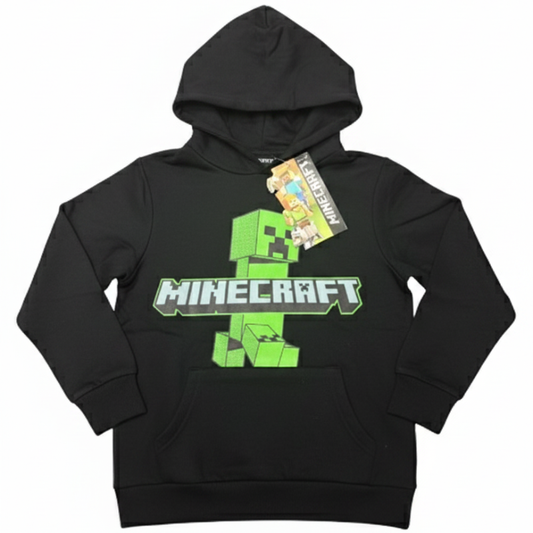 6759  KIDS LICENSE MINECRAFT HOODY BLACK