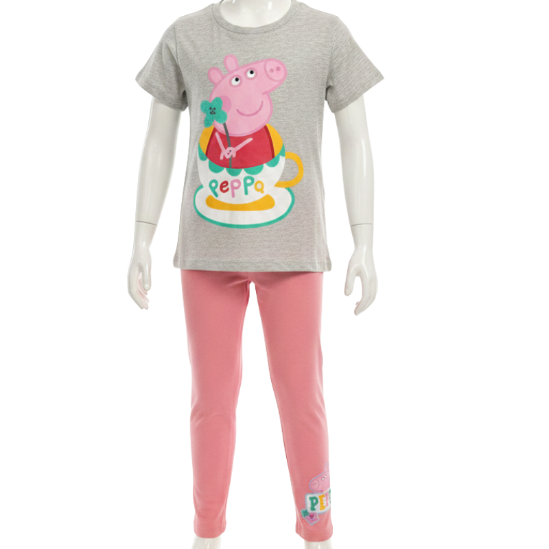 3561 GIRLS LICENSE PEPPA PIG 2 PIECE LEGGING SETS.
