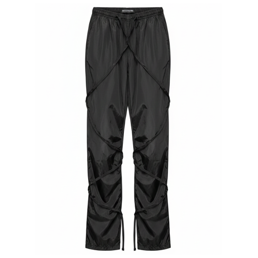 3681 LADIES EX BRAND SHELL TIE DETAIL STRAIGHT LEG CARGO