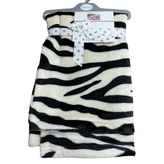 29152B BABIES ZEBRA PRINT FLEECE BLANKET