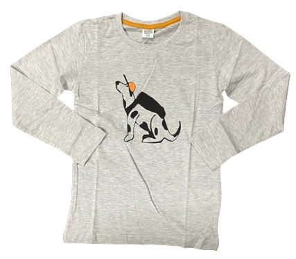 52P12 *SPECIAL BUY* BOYS EX STORE "BASEBALL DOG" L/SLV TOP